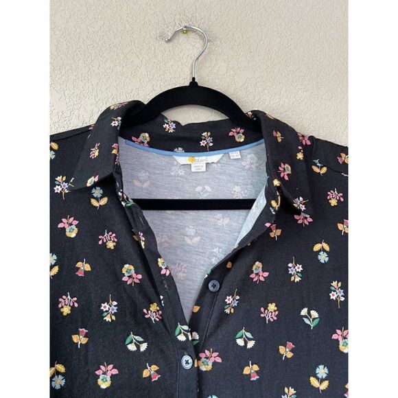 Boden Long Sleeve Black Floral Dress, Size 8R - Picture 3 of 6